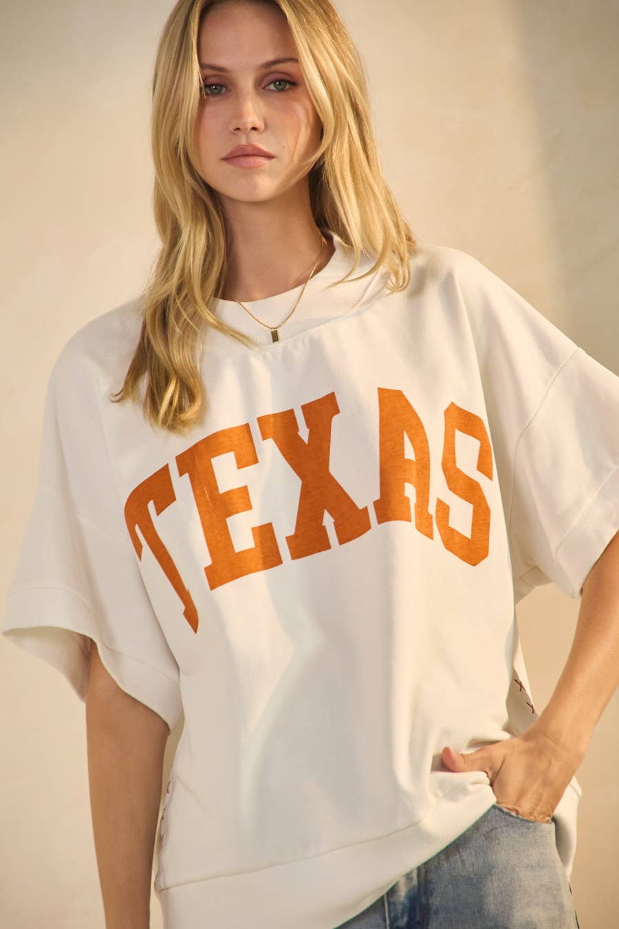 Tee- Boxy Short Sleeve “Texas”