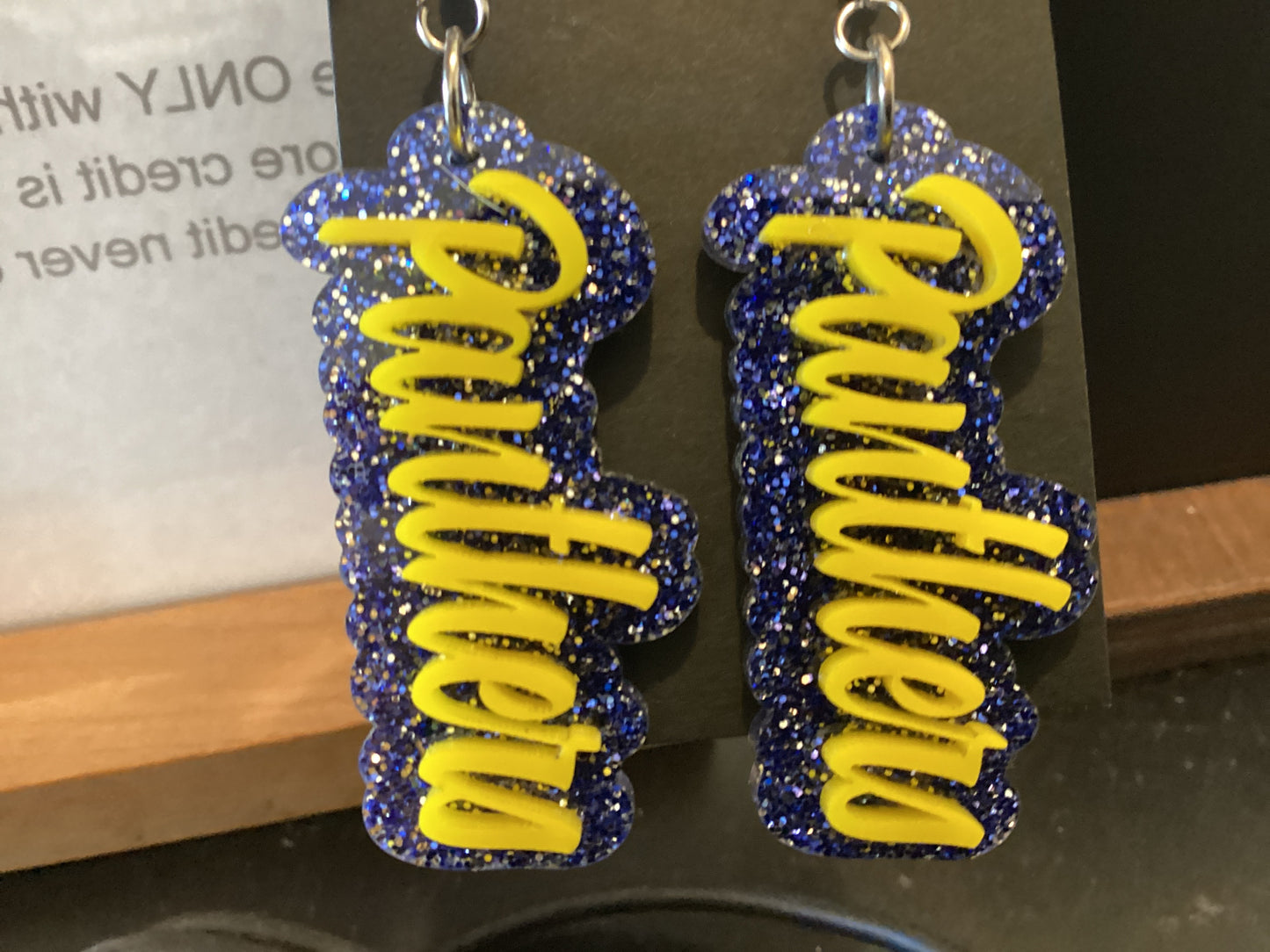 Earrings Dangle - High School Laser Printed