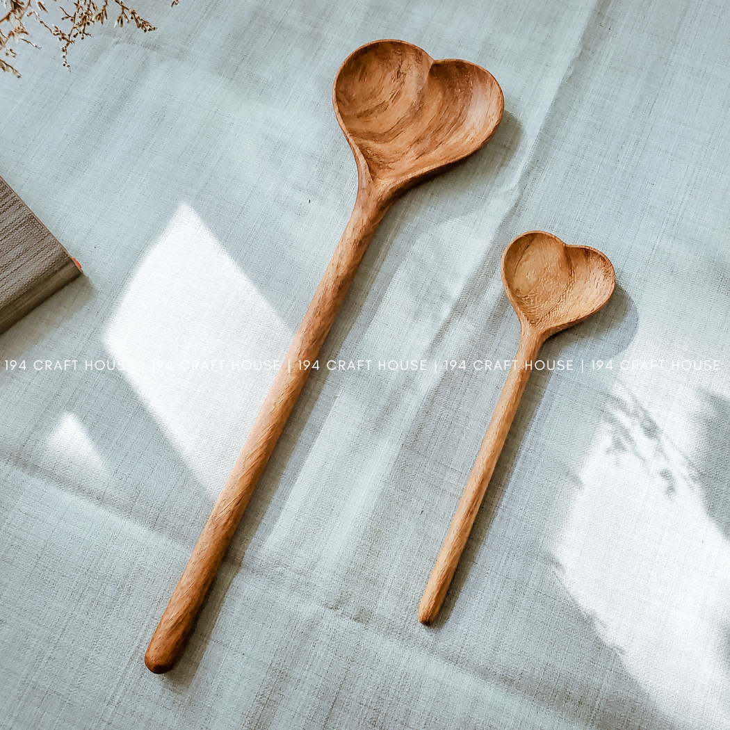 Spoon- Large Wooden Heart Shaped