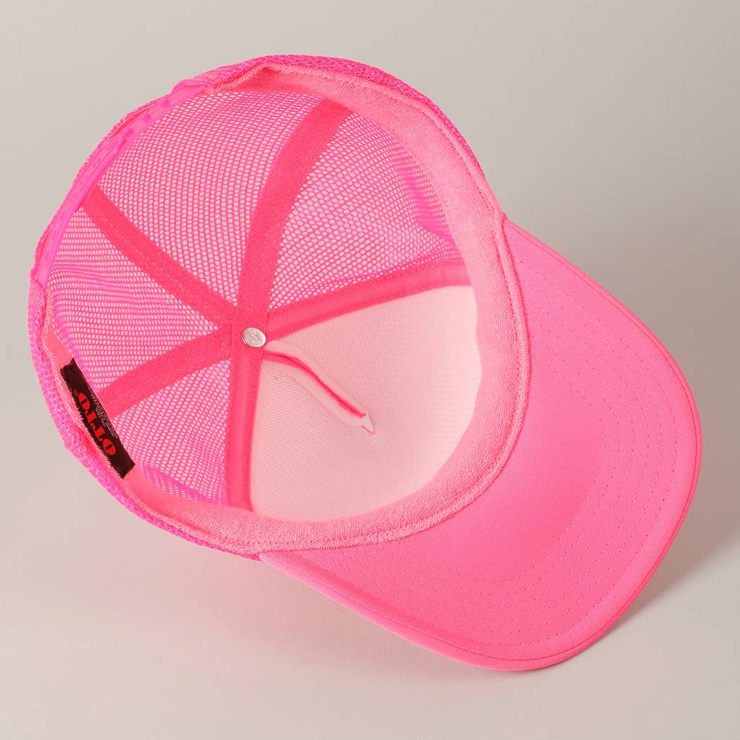 Cap - Checkered Ribbon Embroidery Patch