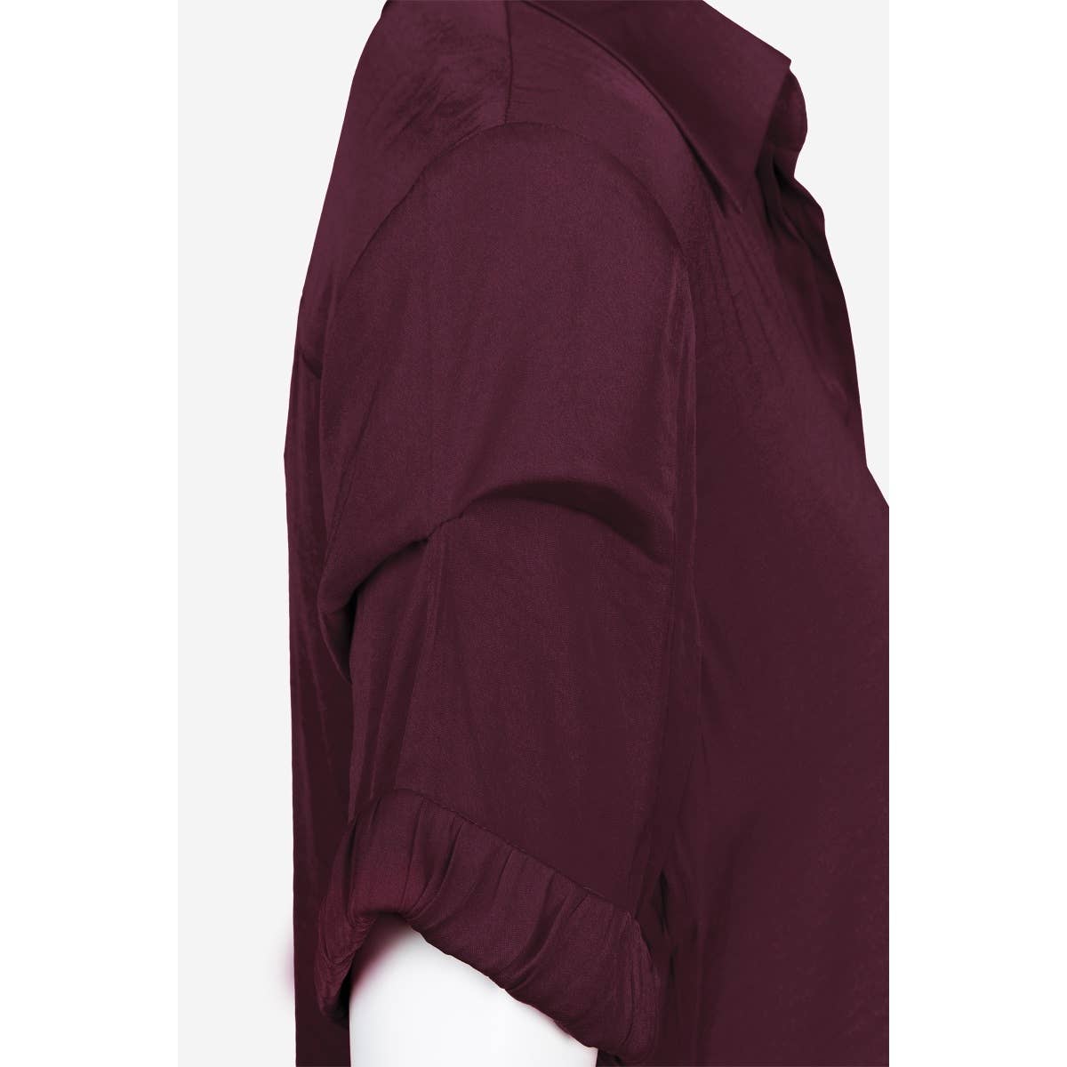 Blouse Pinned Short Sleeve