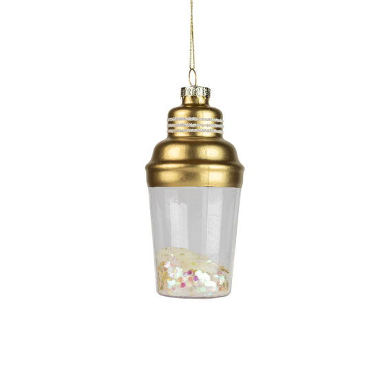 Ornament- Glass Cocktail Shaker