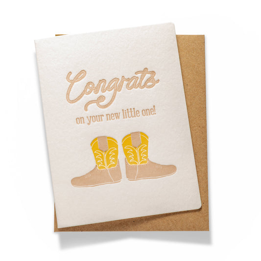 Greeting Card | Baby Boots
