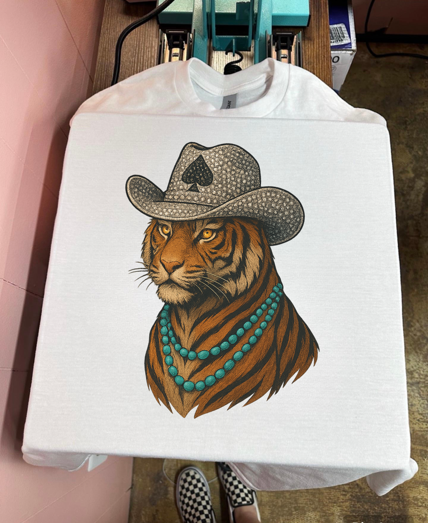 T-Shirt - Tiger Cowboy