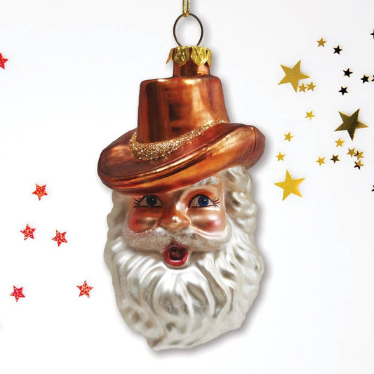 Ornament - Western Cowboy Santa