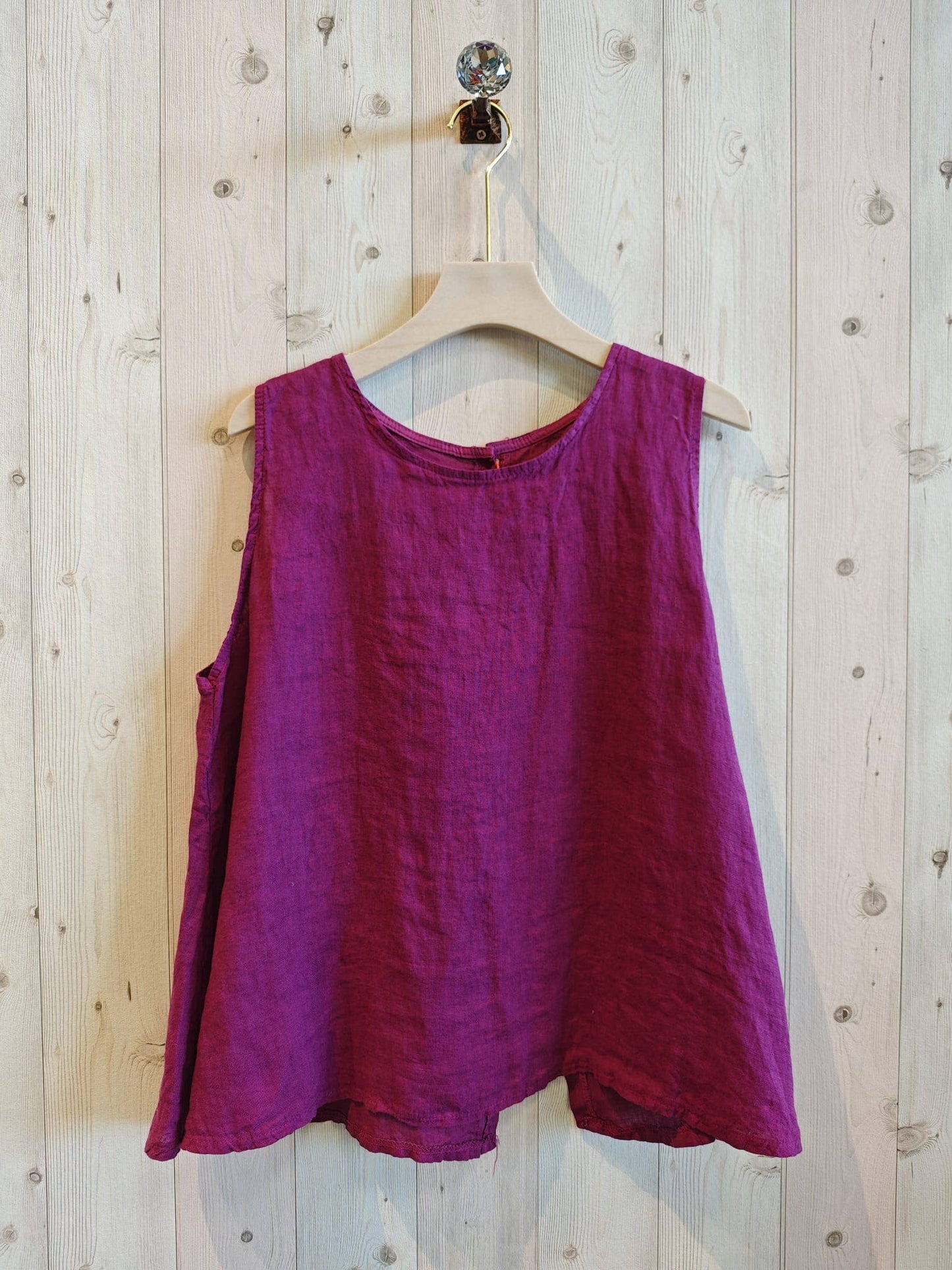 Tank - Sleeveless Button Down Linen