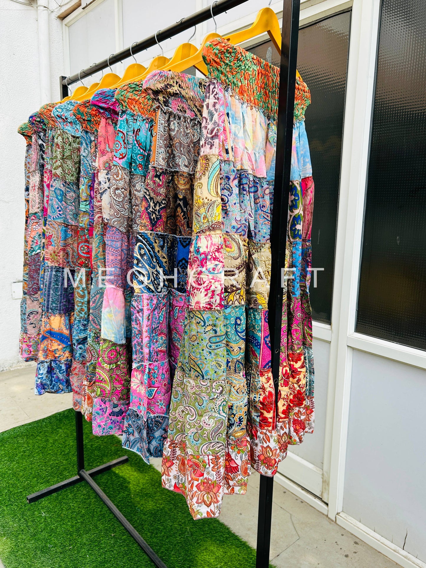 Recycled Vintage Silk Sari Silk- O/S