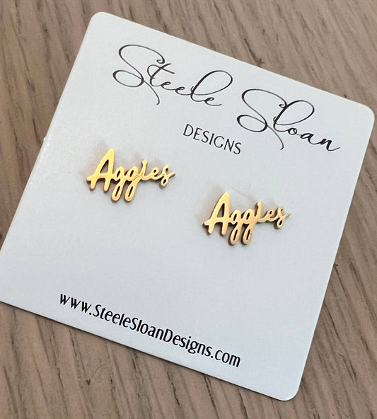Earrings - Aggies