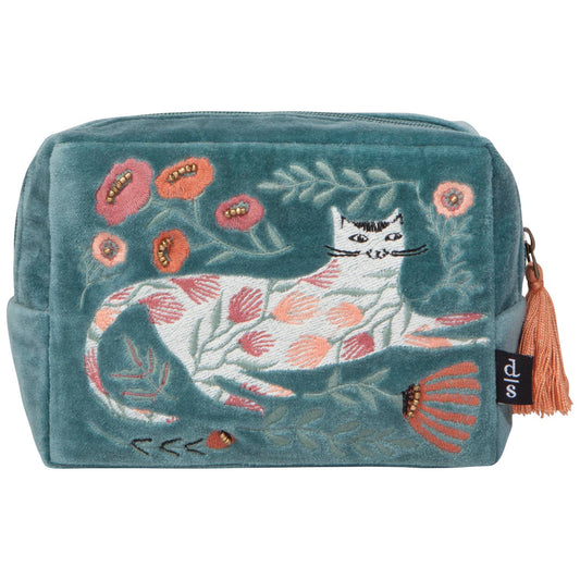 Embroidered Pouch- Catbloom