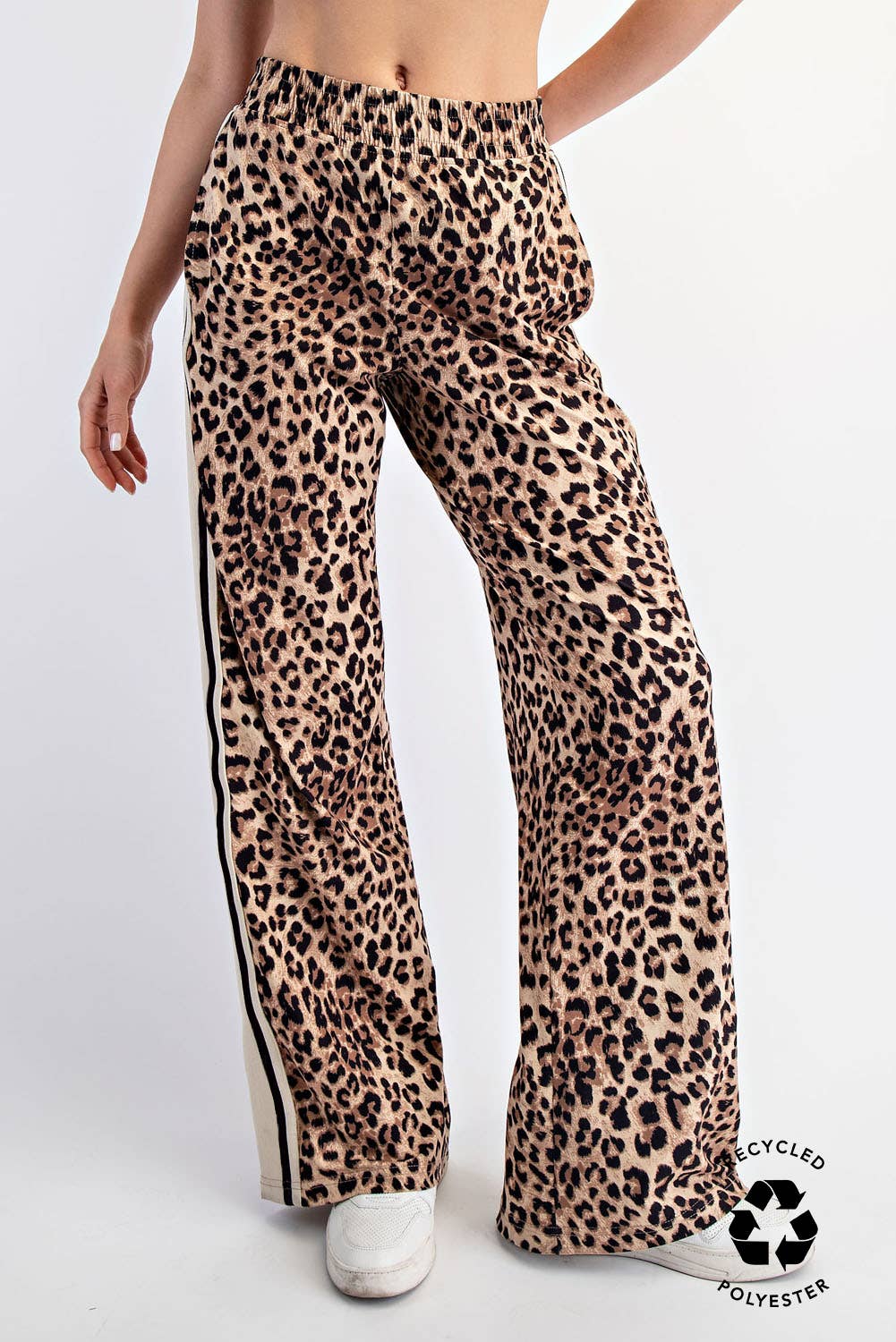 Pant - Animal Print with White Stripe