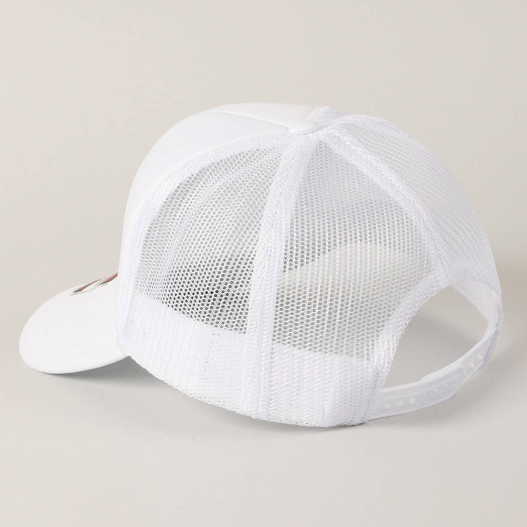Cap - Checkered Ribbon Embroidery Patch