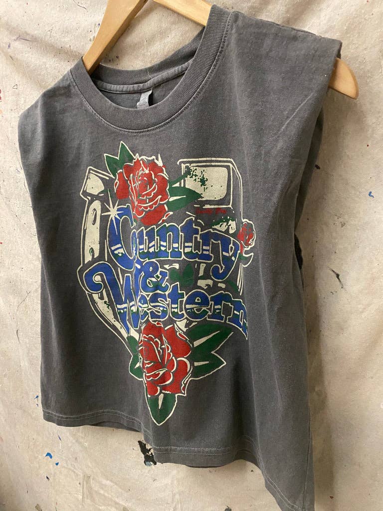 Crop Top- Country & Western Horseshoe