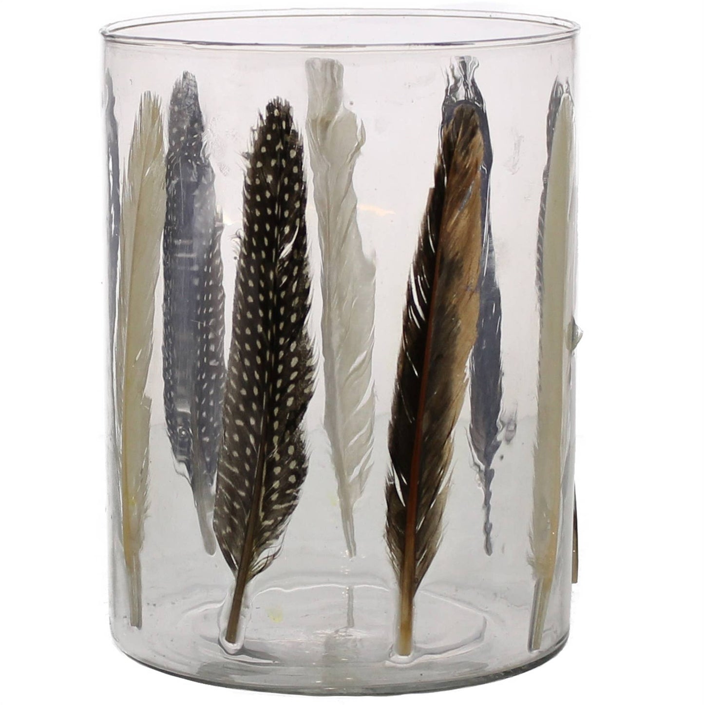 Enameled Feather Hurricane - Lrg