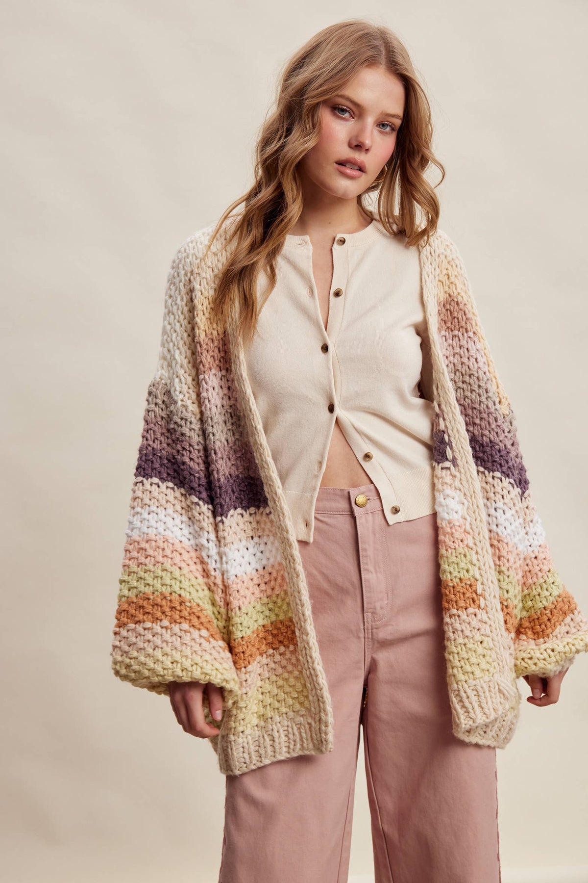 Sweater - Rainbow Hand-Crochet