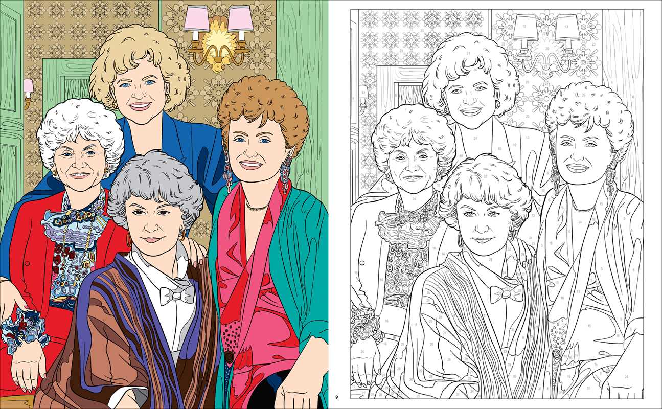 Book - Golden Girls Color-by-Number