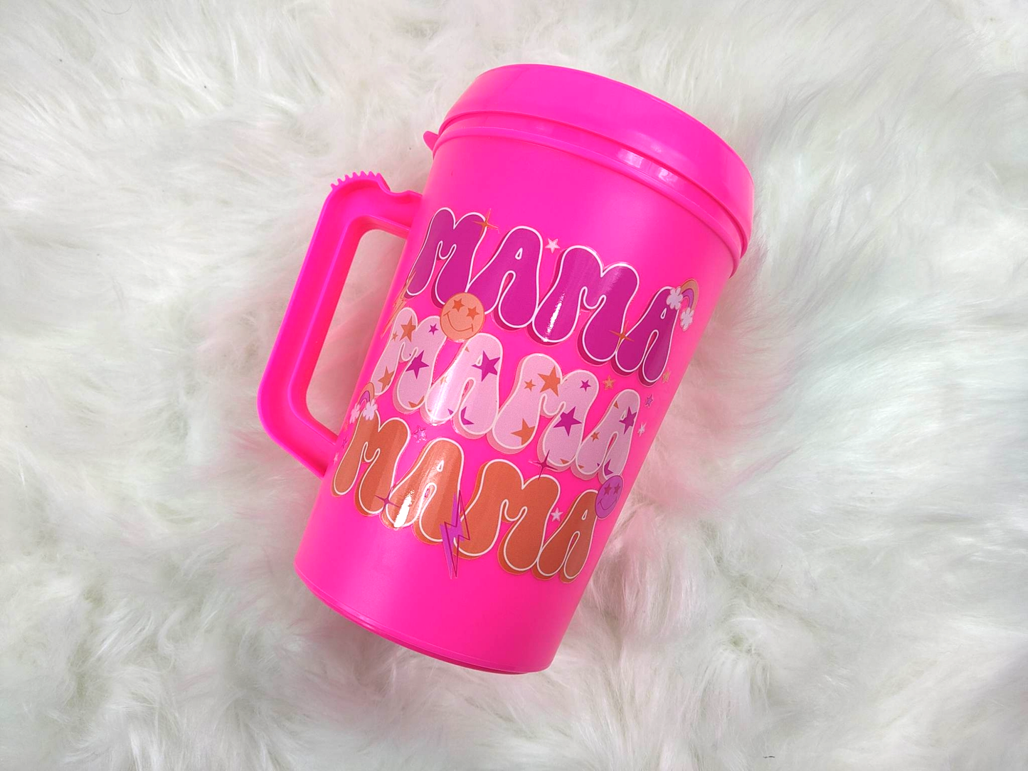 Retro Star Stacked MAMA HIP SIPS Mega Mug 34oz