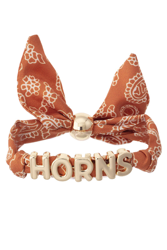 Bracelet- Texas Longhorns Bandana Slider