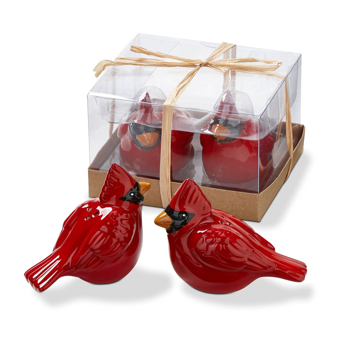 Salt and Pepper Shakers- Cardinal