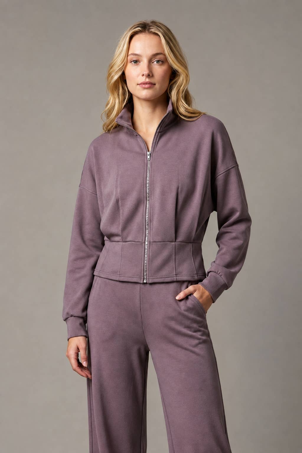 Set- Cropped Soft Modal Jacket/Pant