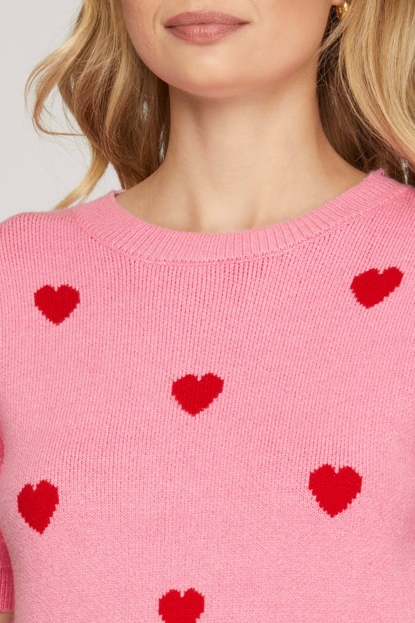 Sweater- Short Sleeve Heart