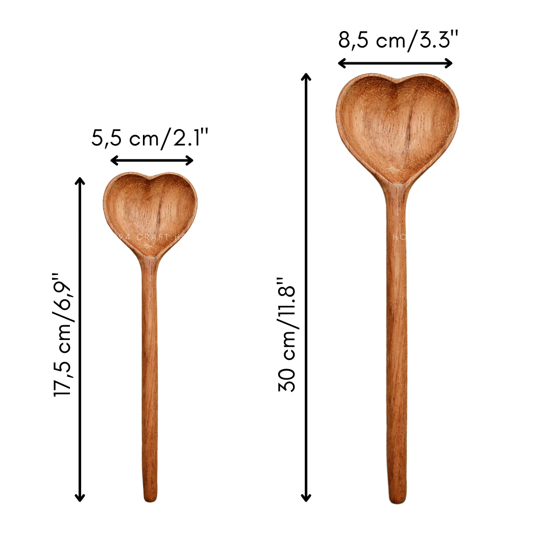Spoon- Large Wooden Heart Shaped