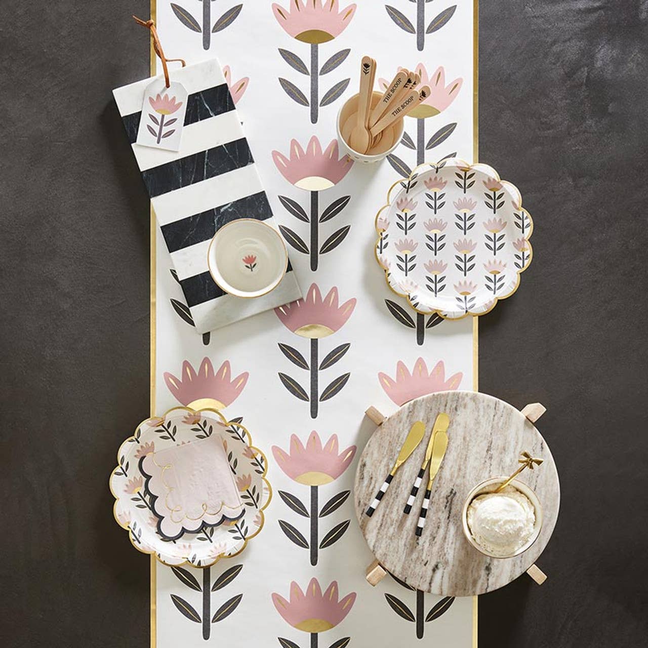Striped Spreaders - Set of 3