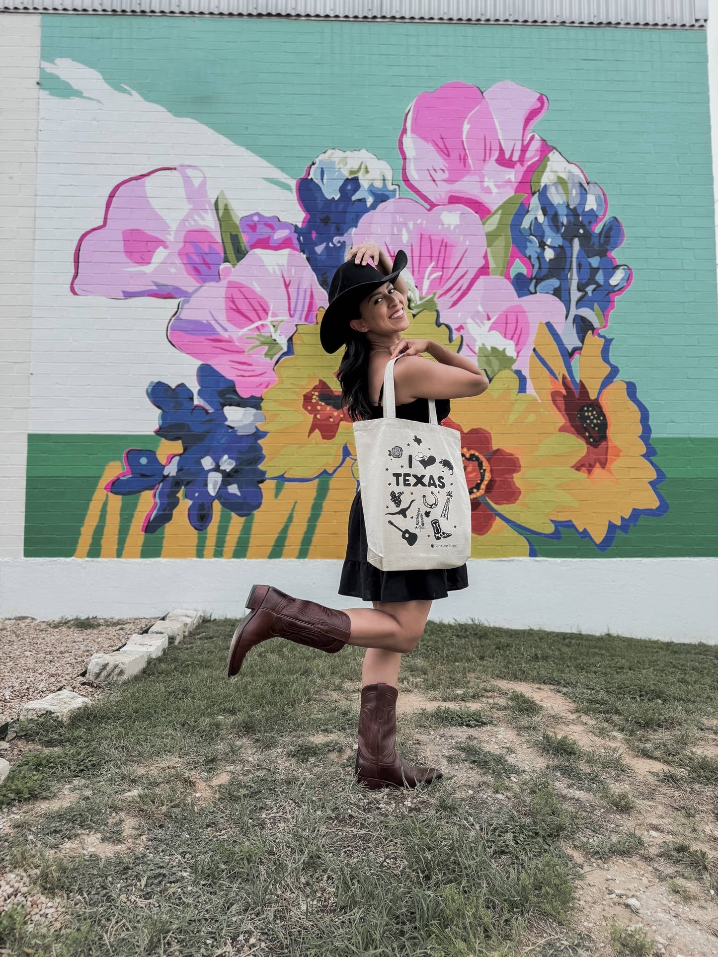 I Love Texas Canvas Tote Bag