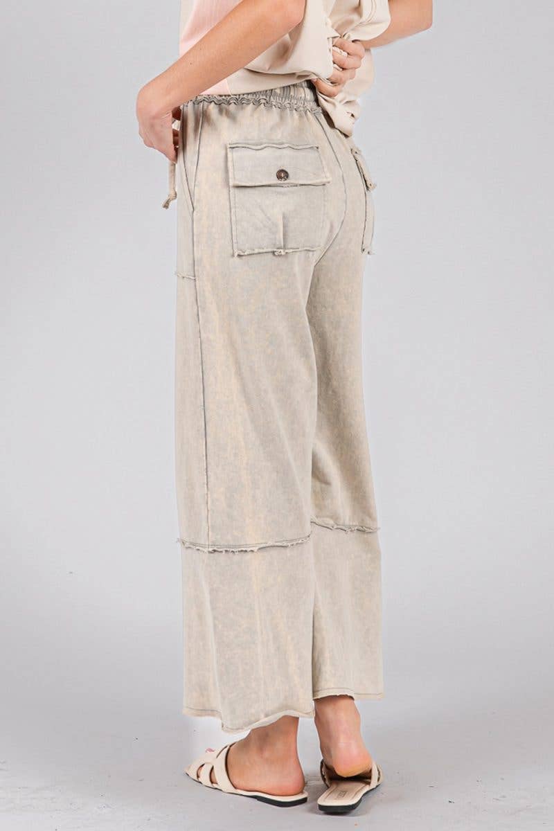 Pants- Knit Mineral Washed Terry