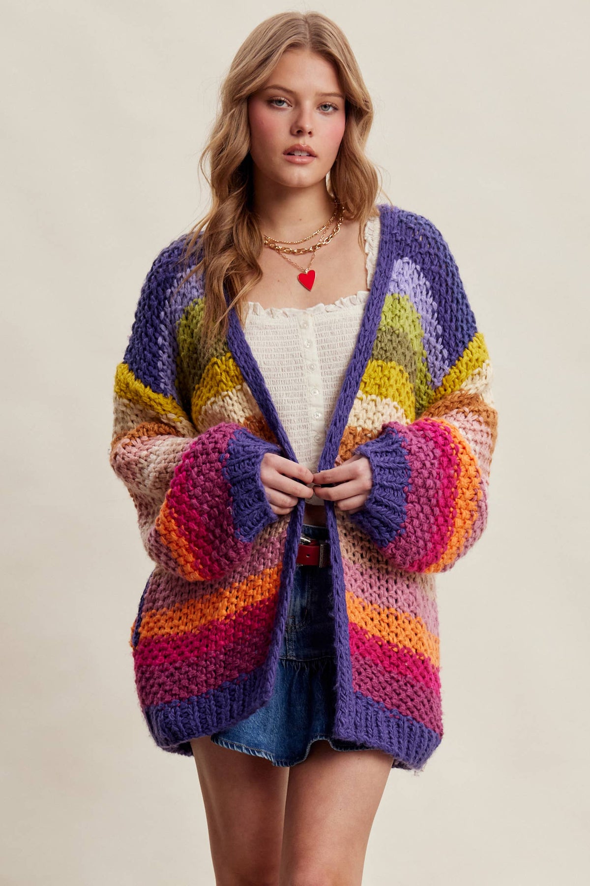 Sweater - Rainbow Hand-Crochet