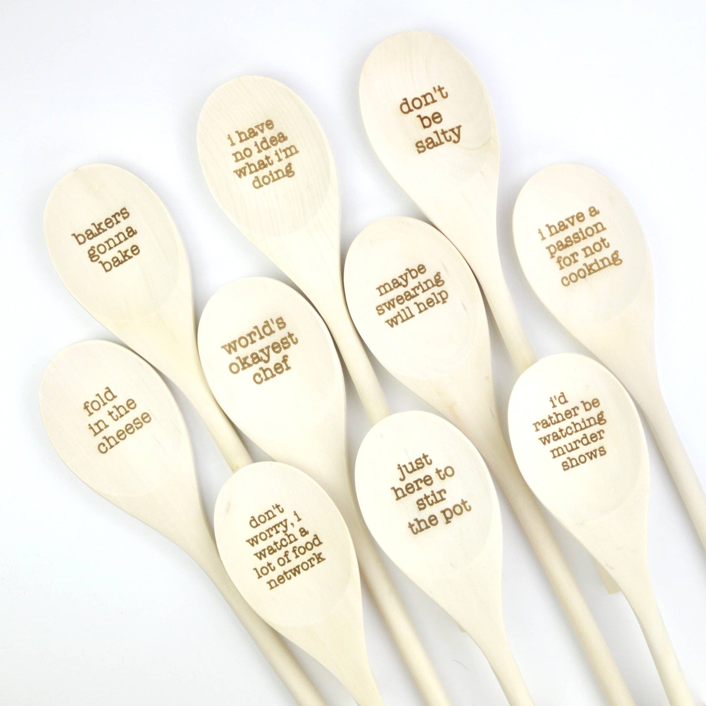 Wooden Spoons- Funny Phrases
