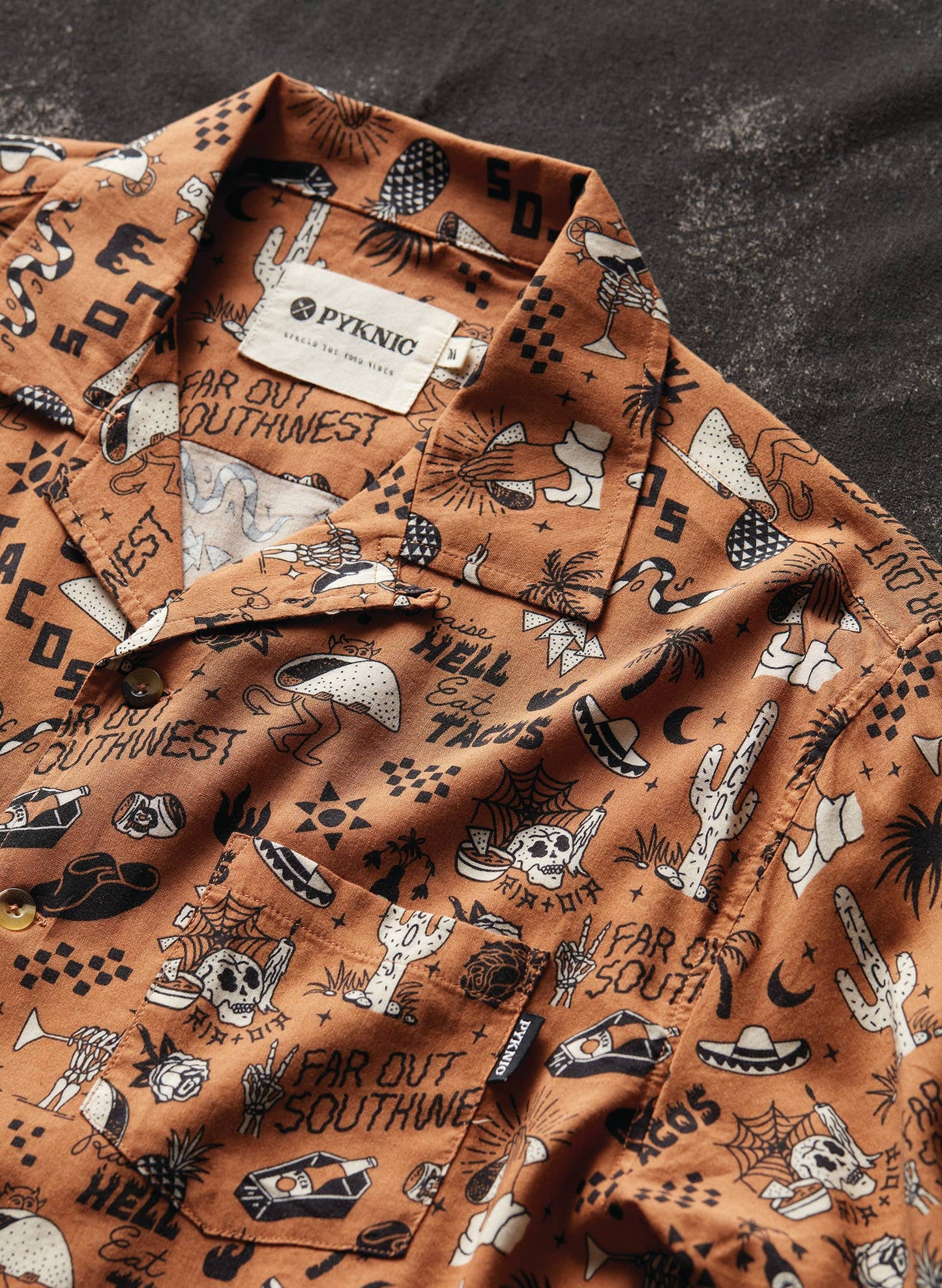 Raise Hell Eat Tacos Button Up Shirt