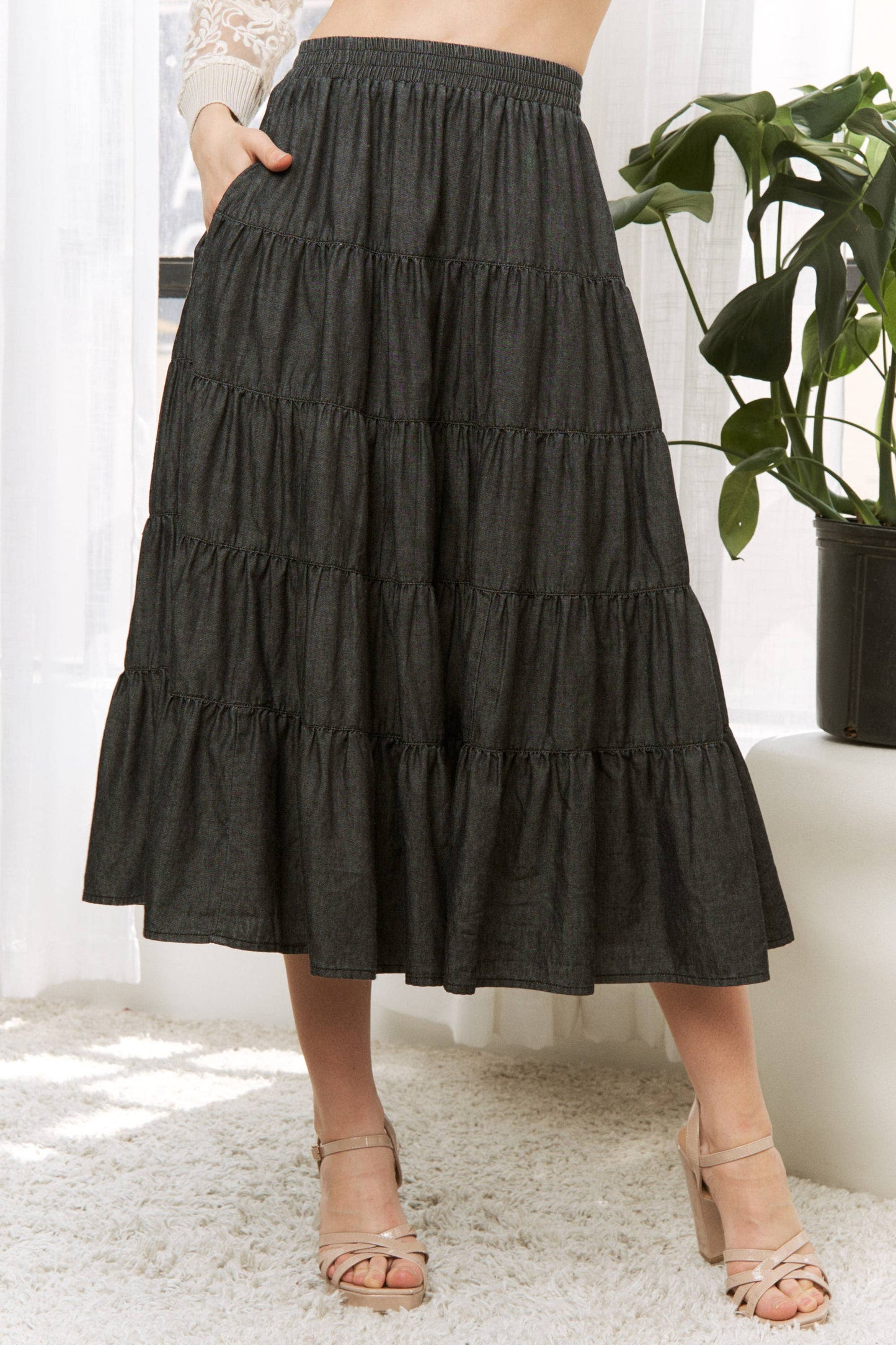 Skirt- Full Swing Denim