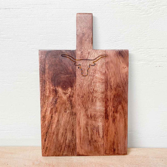 Longhorn Engraved Serving Board