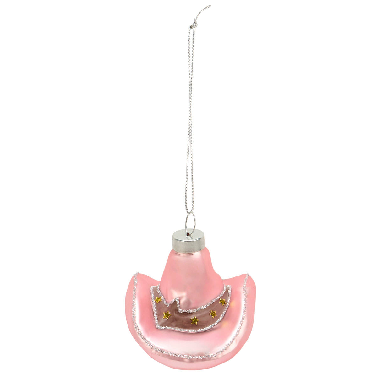 Ornament - Glass Cowgirl Hat
