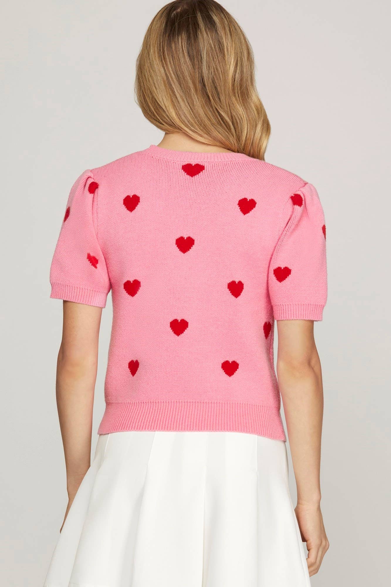 Sweater- Short Sleeve Heart