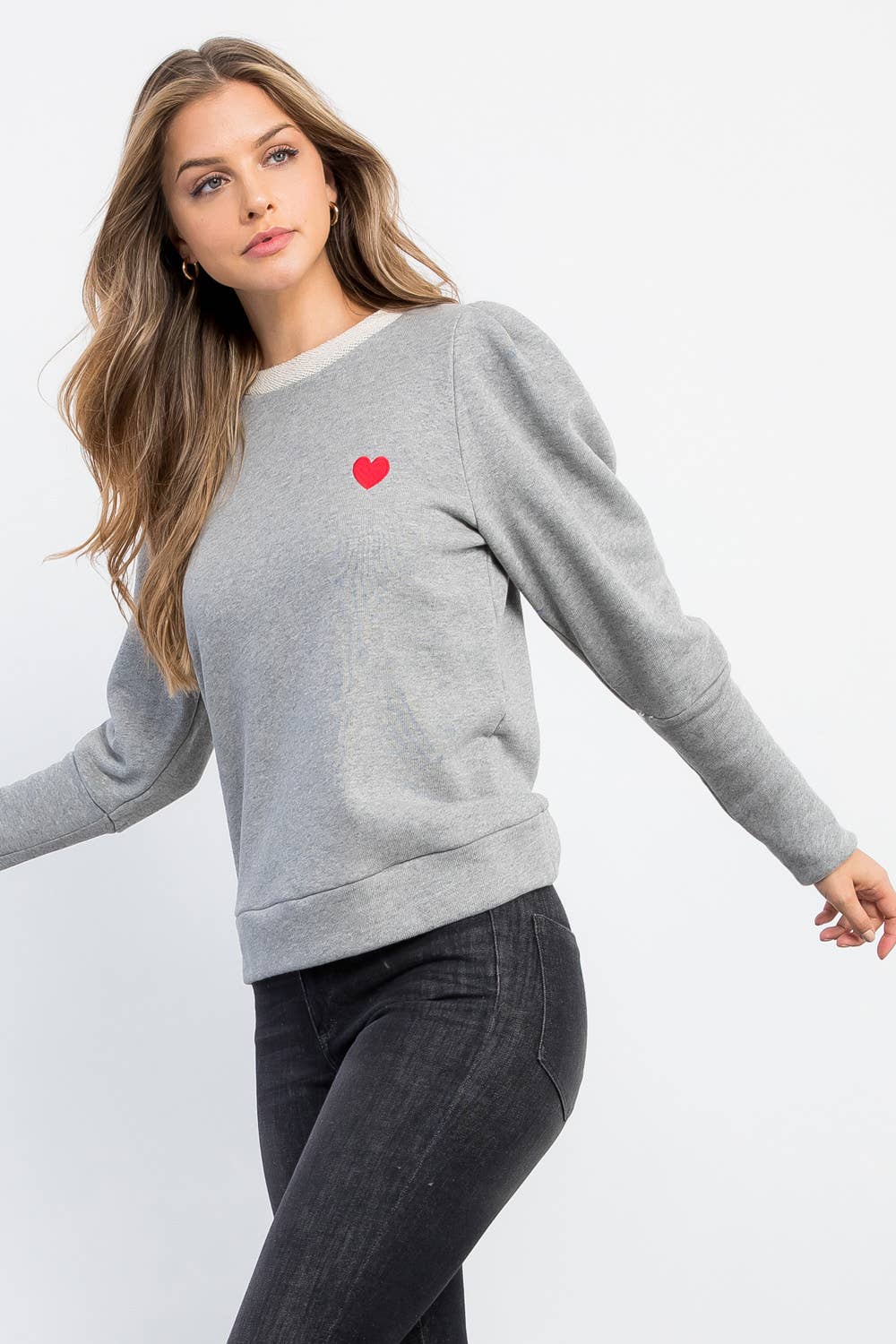 Sweater-Bishop Sleeve Knit