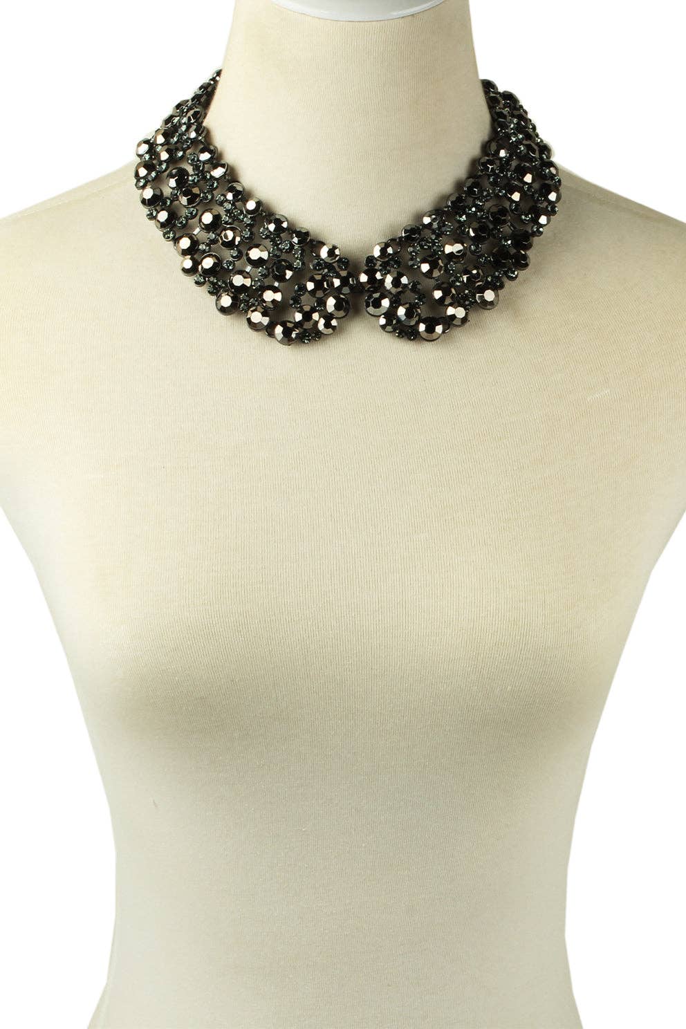 Necklace - Statement, Diana Collar, Black