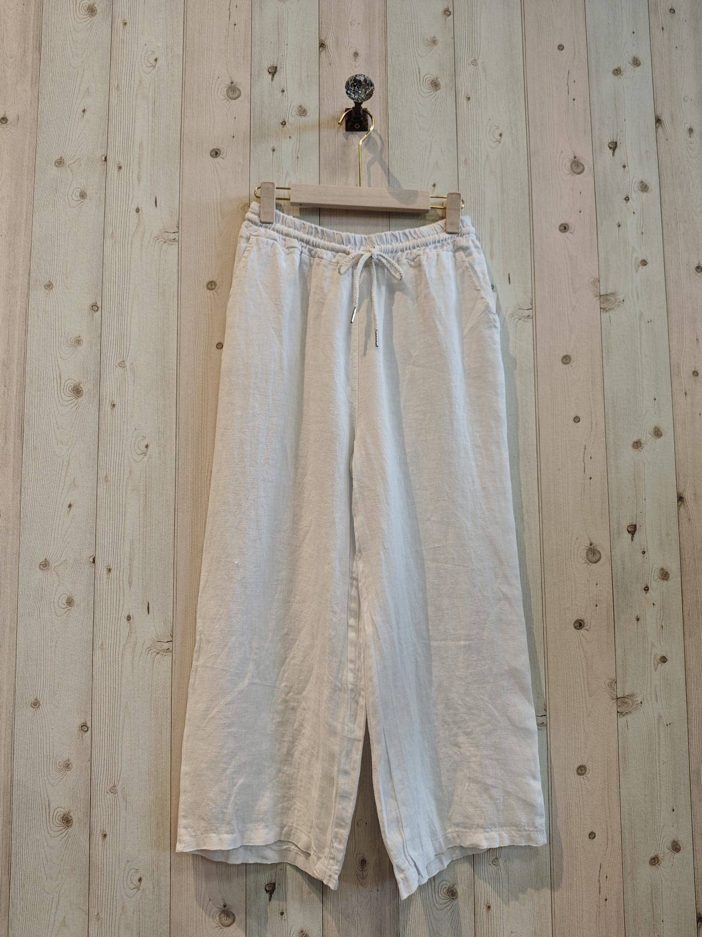 Solid Linen Trousers