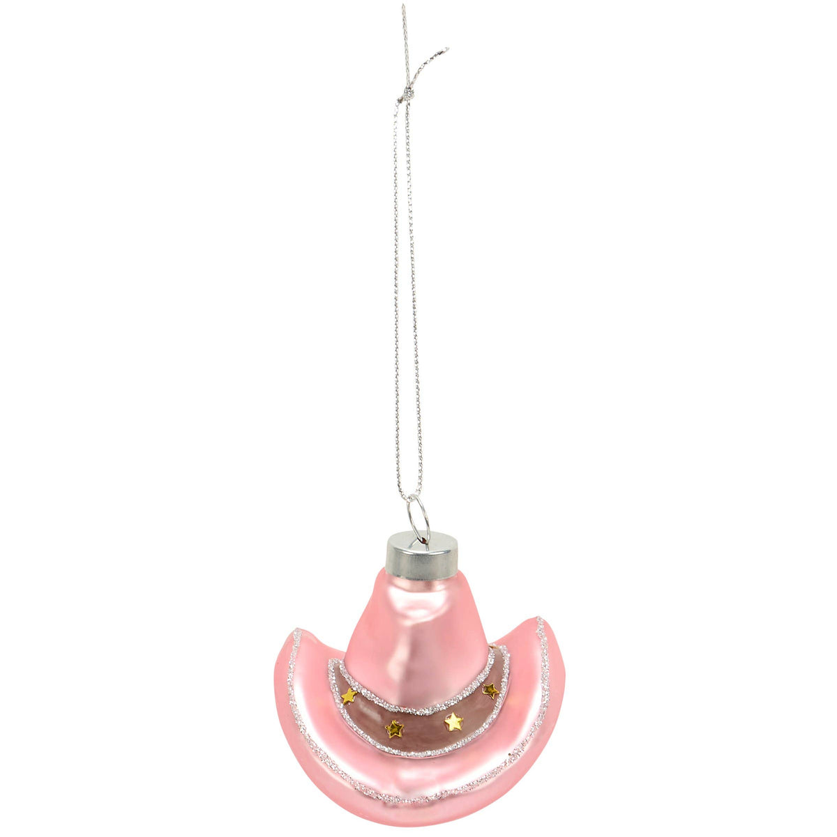 Ornament - Glass Cowgirl Hat