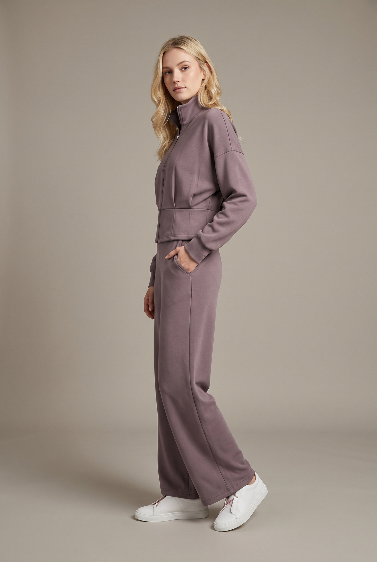 Set- Cropped Soft Modal Jacket/Pant