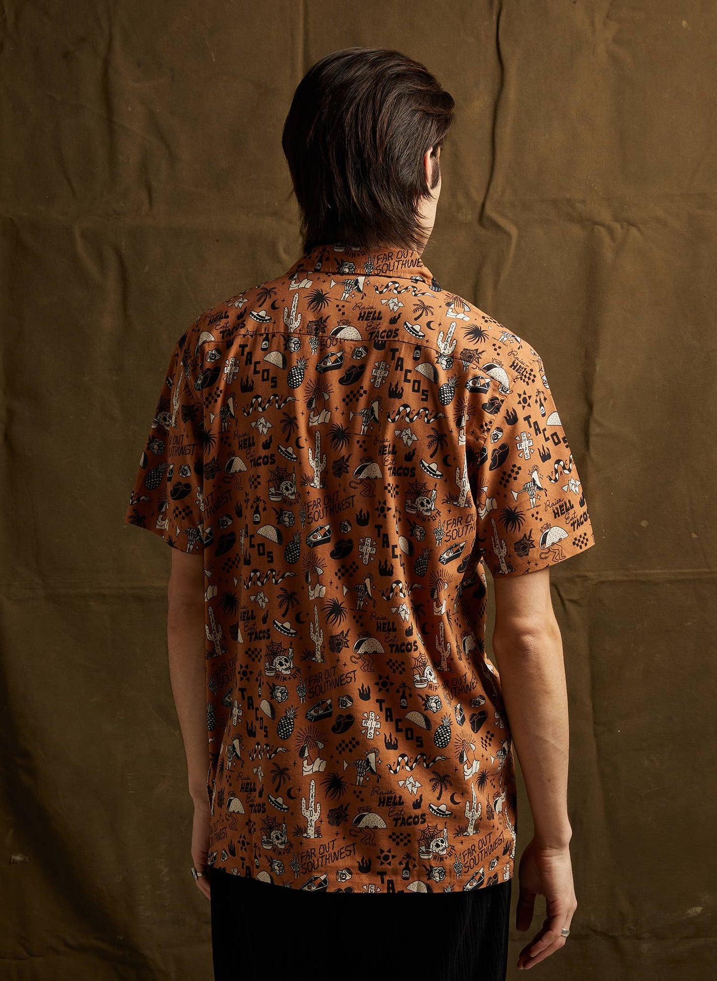 Raise Hell Eat Tacos Button Up Shirt