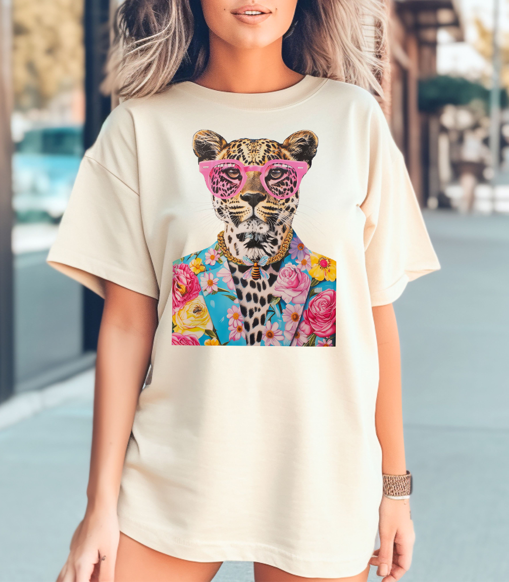 T-Shirt - Cheetah Flower Suit