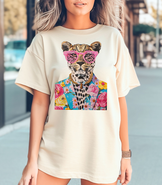 T-Shirt - Cheetah Flower Suit