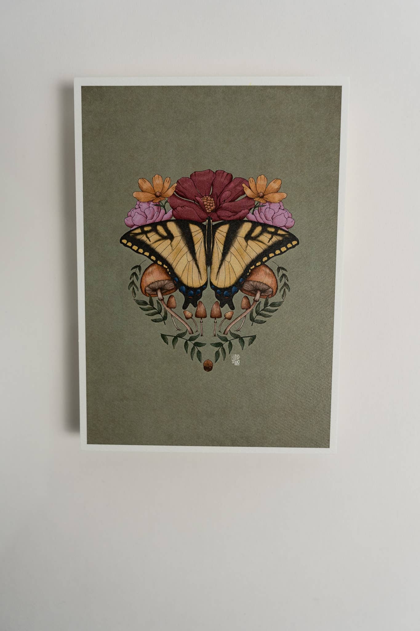 Yellow Butterfly Art Print