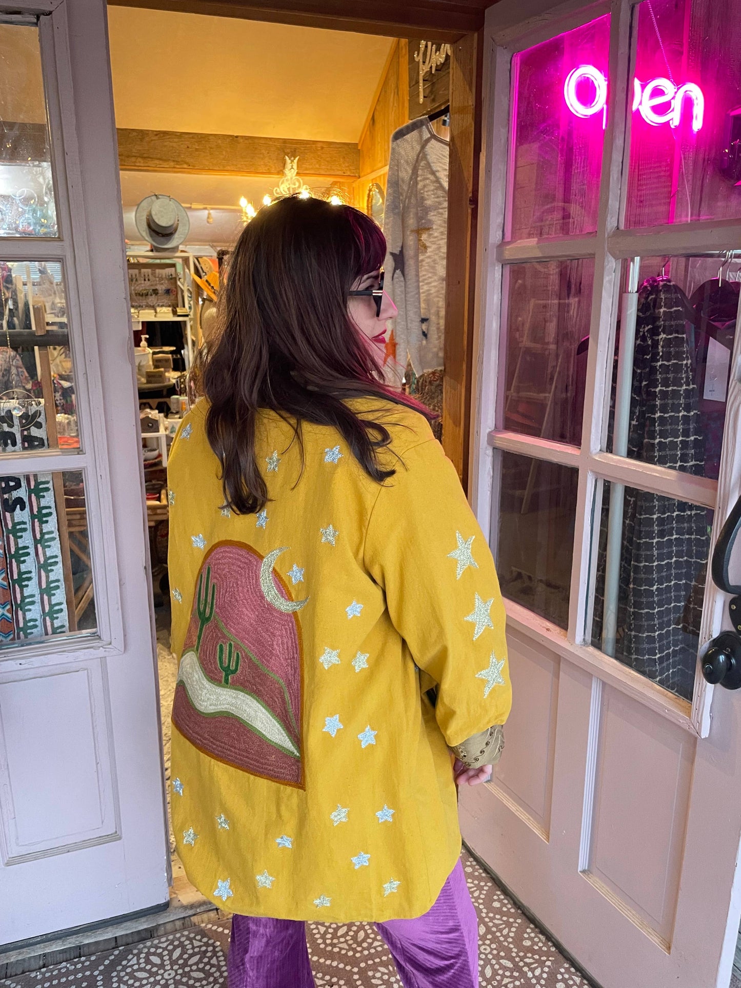 Embroidered Desert Dome Blazer