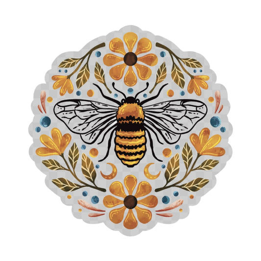Stickers - Flowers And Bee