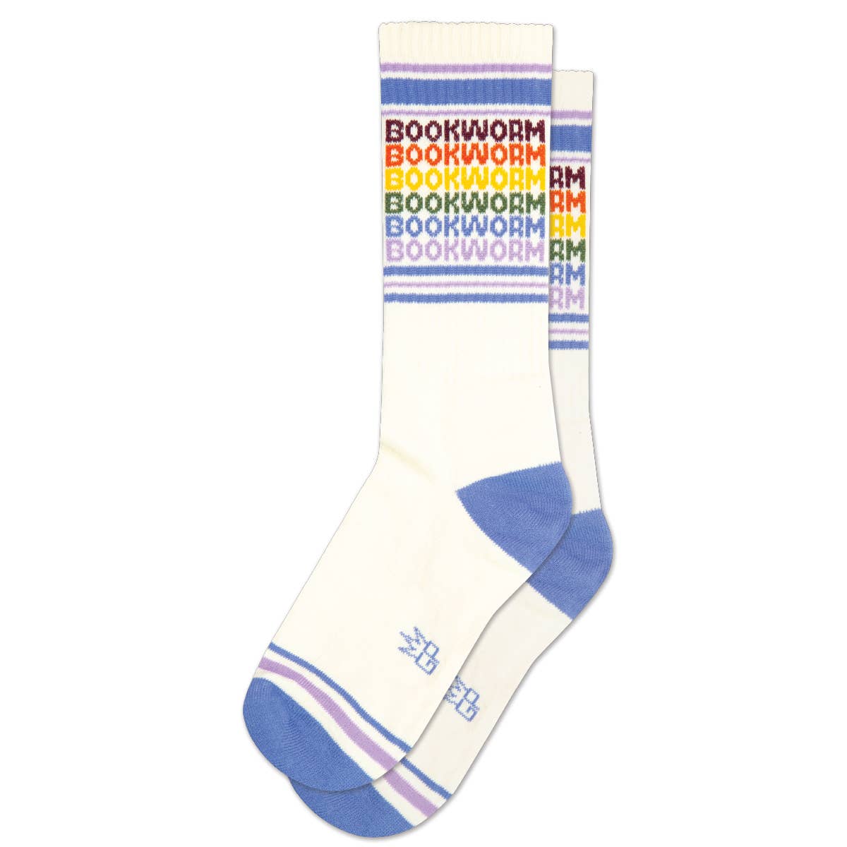Socks - Bookworm - Vintage Rainbow