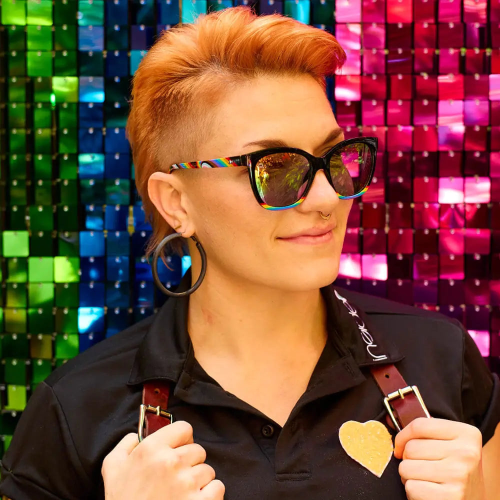 Sunglasses by Knockaround - Deja Views - Rainbow On My Parade