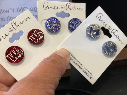 Earring Studs - High School Laser Printed