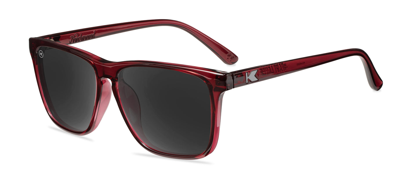 Sunglasses by Knockaround - Fast Lanes - Black Cherry